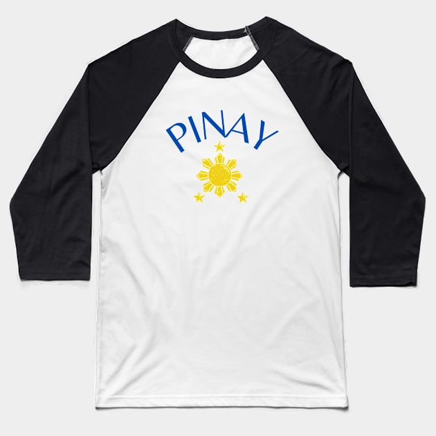 pinay pride - 3 stars and a sun Baseball T-Shirt by CatheBelan